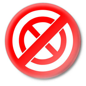 Значок с принтом Запрещено запрещать в Петрозаводске,  металл | круглая форма, металлическая застежка в виде булавки | запрет | запретить | запрещать | запрещено | знаки