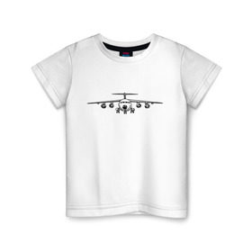 Детская футболка хлопок с принтом Авиация (2) в Петрозаводске, 100% хлопок | круглый вырез горловины, полуприлегающий силуэт, длина до линии бедер | авиаторы | авиация | армия | ввс | россия | самолет