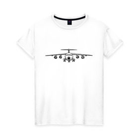 Женская футболка хлопок с принтом Авиация (2) в Петрозаводске, 100% хлопок | прямой крой, круглый вырез горловины, длина до линии бедер, слегка спущенное плечо | авиаторы | авиация | армия | ввс | россия | самолет