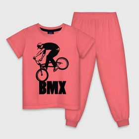 Детская пижама хлопок с принтом BMX 3 в Петрозаводске, 100% хлопок |  брюки и футболка прямого кроя, без карманов, на брюках мягкая резинка на поясе и по низу штанин
 | bmx | free style | бмэкс | велик | вело | велосипедист | фристайл | экстрим | экстримальный
