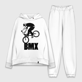 Женский костюм хлопок Oversize с принтом BMX 3 в Петрозаводске,  |  | bmx | free style | бмэкс | велик | вело | велосипедист | фристайл | экстрим | экстримальный