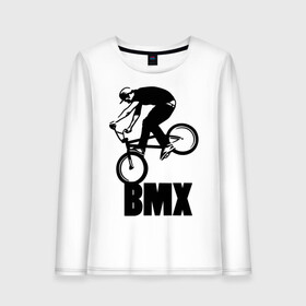 Женский лонгслив хлопок с принтом BMX 3 в Петрозаводске, 100% хлопок |  | bmx | free style | бмэкс | велик | вело | велосипедист | фристайл | экстрим | экстримальный