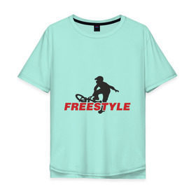 Мужская футболка хлопок Oversize с принтом Free style BMX в Петрозаводске, 100% хлопок | свободный крой, круглый ворот, “спинка” длиннее передней части | bmx | free style | бмэкс | велик | вело | велосипедист | фристайл | экстрим | экстримальный