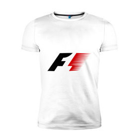 Мужская футболка премиум с принтом Formula 1 в Петрозаводске, 92% хлопок, 8% лайкра | приталенный силуэт, круглый вырез ворота, длина до линии бедра, короткий рукав | Тематика изображения на принте: формула 1
