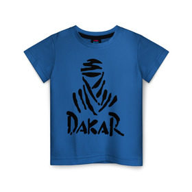 Детская футболка хлопок с принтом Rally Dakar в Петрозаводске, 100% хлопок | круглый вырез горловины, полуприлегающий силуэт, длина до линии бедер | rally dakar | авто | авто2012 | автогонки | гонки | ралли | ралли дакар
