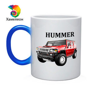 Кружка хамелеон с принтом Hummer в Петрозаводске, керамика | меняет цвет при нагревании, емкость 330 мл | humer | hummer | авто | автобренды | автомобиль | машинки | машины | мерседес | тачки | хамер | хаммер