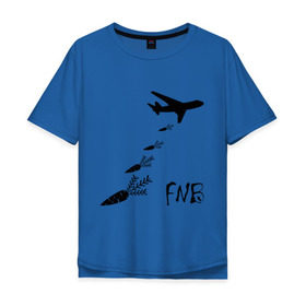 Мужская футболка хлопок Oversize с принтом Еда вместо бомб в Петрозаводске, 100% хлопок | свободный крой, круглый ворот, “спинка” длиннее передней части | бомбы | еда | морковки | самолет