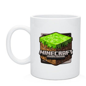 Кружка с принтом Minecraft logo (5) в Петрозаводске, керамика | объем — 330 мл, диаметр — 80 мм. Принт наносится на бока кружки, можно сделать два разных изображения | крипер