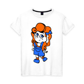Женская футболка хлопок с принтом Хулиганка в Петрозаводске, 100% хлопок | прямой крой, круглый вырез горловины, длина до линии бедер, слегка спущенное плечо | девочка | девченка | девчонка | девчушка | малышка | хулиганка