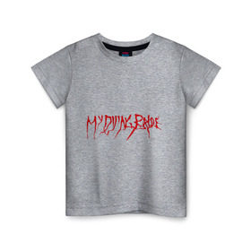 Детская футболка хлопок с принтом My Dying Bride logo в Петрозаводске, 100% хлопок | круглый вырез горловины, полуприлегающий силуэт, длина до линии бедер | Тематика изображения на принте: bandmy | metal