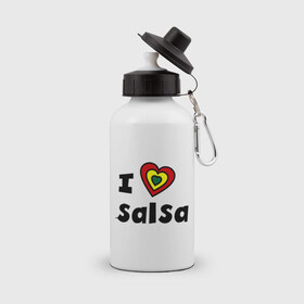 Бутылка спортивная с принтом Я люблю сальсу в Петрозаводске, металл | емкость — 500 мл, в комплекте две пластиковые крышки и карабин для крепления | bachata | i love | i love salsa | lambada | latina | salsa | бачата | ламбада | латина | латиноамериканская музыка | латиноамериканские танцы | сальса | танго | танец | танцы | ча ча ча | я люблю | я люблю сальсу