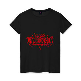 Женская футболка хлопок с принтом Katatonia в Петрозаводске, 100% хлопок | прямой крой, круглый вырез горловины, длина до линии бедер, слегка спущенное плечо | katatonia | rock | музыка | рок | тяжелый рок | тяжеляк
