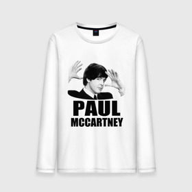 Мужской лонгслив хлопок с принтом Paul McCartney (Пол МакКартни) в Петрозаводске, 100% хлопок |  | Тематика изображения на принте: beatles | mccartney | the beatles | битлз | битлс | битлы | маккартни
