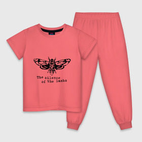 Детская пижама хлопок с принтом Бабочка. Молчание ягнят в Петрозаводске, 100% хлопок |  брюки и футболка прямого кроя, без карманов, на брюках мягкая резинка на поясе и по низу штанин
 | бабочка