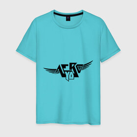 Мужская футболка хлопок с принтом Aero yo(3) в Петрозаводске, 100% хлопок | прямой крой, круглый вырез горловины, длина до линии бедер, слегка спущенное плечо. | крылья