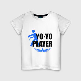Детская футболка хлопок с принтом Aero yo(2) в Петрозаводске, 100% хлопок | круглый вырез горловины, полуприлегающий силуэт, длина до линии бедер | aero yo | yo yo | yo yo player | игрушка йо йо | йо йо