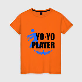 Женская футболка хлопок с принтом Aero yo(2) в Петрозаводске, 100% хлопок | прямой крой, круглый вырез горловины, длина до линии бедер, слегка спущенное плечо | aero yo | yo yo | yo yo player | игрушка йо йо | йо йо