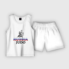 Детская пижама с шортами хлопок с принтом Russia judo в Петрозаводске,  |  | дзюдо