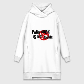 Платье-худи хлопок с принтом PUNK ROCK IS NOT A CRIME в Петрозаводске,  |  | is not a crime | punk | punk rock | rock | анархизм | анархия | знак анархии | панк | панк рок | панк рок это не криминал | рок