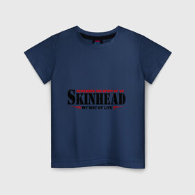 Детская футболка хлопок с принтом Skinhead. Spirit of 69 в Петрозаводске, 100% хлопок | круглый вырез горловины, полуприлегающий силуэт, длина до линии бедер | hardcore | skinhead | бритая голова | мой путь жизни | скинхед | скинхэд | хард кор