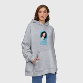 Худи SuperOversize хлопок с принтом Selena Gomez в Петрозаводске, 70% хлопок, 30% полиэстер, мягкий начес внутри | карман-кенгуру, эластичная резинка на манжетах и по нижней кромке, двухслойный капюшон
 | bieber | gomez | justin | justin bieber | selena | гомез | гомес | джастин бибер | музыка | певица | подружка джастина бибире | поп певица | селена