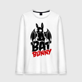 Мужской лонгслив хлопок с принтом Bat bunny в Петрозаводске, 100% хлопок |  | bat | bat bunny | batbunny | бэт | бэтбани | бэтбанни | летучая мышь