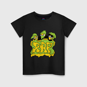 Детская футболка хлопок с принтом Злой RAP в Петрозаводске, 100% хлопок | круглый вырез горловины, полуприлегающий силуэт, длина до линии бедер | gangsta | gansta | hip | hip hop | hop | rap | реп | русский реп | рэп | рэпперы | рэпчина | хип | хип хоп | хоп