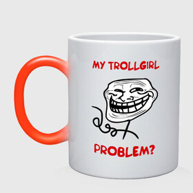 Кружка хамелеон с принтом Trollcouple (мужская) в Петрозаводске, керамика | меняет цвет при нагревании, емкость 330 мл | face | my trollgirl | problem | troll | trollface | trollgirl | интернет  приколы | мем | мемы | мемы интернета | тролфейс | троль | трольгерл