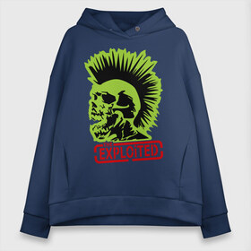 Женское худи Oversize хлопок с принтом The Exploited (1) в Петрозаводске, френч-терри — 70% хлопок, 30% полиэстер. Мягкий теплый начес внутри —100% хлопок | боковые карманы, эластичные манжеты и нижняя кромка, капюшон на магнитной кнопке | exploited | лого exploited | логотип exploited | музыа | панк | панк рок | рок | символика exploited