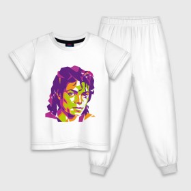 Детская пижама хлопок с принтом Michael Jackson полноцвет в Петрозаводске, 100% хлопок |  брюки и футболка прямого кроя, без карманов, на брюках мягкая резинка на поясе и по низу штанин
 | jackson | michael | michael jackson | pop | джексон | знаменитость | майкл | майкл джексон | певец | поп | портрет