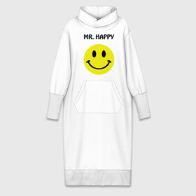 Платье удлиненное хлопок с принтом мистер счастье в Петрозаводске,  |  | happy | mr. happy | smile | мистер хэппи | рожица | смайл | смайлик | счастье