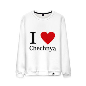 Мужской свитшот хлопок с принтом i love chechnya в Петрозаводске, 100% хлопок |  | Тематика изображения на принте: регионы | чеченская республика | чеченцы | чечня | я люблю | я люблю чечню