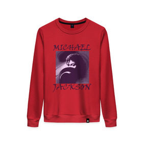 Женский свитшот хлопок с принтом Michael Jackson с шляпой в Петрозаводске, 100% хлопок | прямой крой, круглый вырез, на манжетах и по низу широкая трикотажная резинка  | mj | исполнитель | майкл джексон | музыка | певец | поп музыка