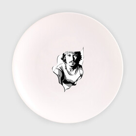 Тарелка 3D с принтом Джонни Депп в Петрозаводске, фарфор | диаметр - 210 мм
диаметр для нанесения принта - 120 мм | Тематика изображения на принте: depp | johnny