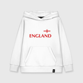Детская толстовка хлопок с принтом Сборная Англии - Стивен Джеррард 4 в Петрозаводске, 100% хлопок | Круглый горловой вырез, эластичные манжеты, пояс, капюшен | англия | сборная англии | стивен джеррард | флаг англии | футбол