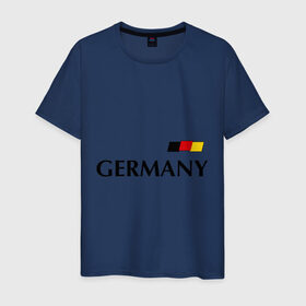 Мужская футболка хлопок с принтом Сборная Германии - 13 в Петрозаводске, 100% хлопок | прямой крой, круглый вырез горловины, длина до линии бедер, слегка спущенное плечо. | football | германия | мюллер | сборная германии | футбол