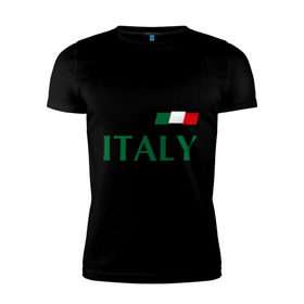 Мужская футболка премиум с принтом Сборная Италии - 1 в Петрозаводске, 92% хлопок, 8% лайкра | приталенный силуэт, круглый вырез ворота, длина до линии бедра, короткий рукав | football | буффон | италия | сборная италии