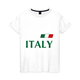 Женская футболка хлопок с принтом Сборная Италии - 10 в Петрозаводске, 100% хлопок | прямой крой, круглый вырез горловины, длина до линии бедер, слегка спущенное плечо | football | италия | сборная италии