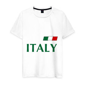 Мужская футболка хлопок с принтом Сборная Италии - 10 в Петрозаводске, 100% хлопок | прямой крой, круглый вырез горловины, длина до линии бедер, слегка спущенное плечо. | football | италия | сборная италии