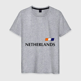 Мужская футболка хлопок с принтом Нидерланды - Уэсли Снейдер 10 (Snaijder) в Петрозаводске, 100% хлопок | прямой крой, круглый вырез горловины, длина до линии бедер, слегка спущенное плечо. | football | голландия | нидерланды | сборная нидерланд | снейдер