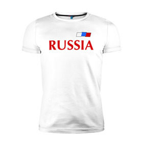 Мужская футболка премиум с принтом Сборная России в Петрозаводске, 92% хлопок, 8% лайкра | приталенный силуэт, круглый вырез ворота, длина до линии бедра, короткий рукав | football | russia | россия | сборная россии | я русский