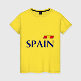 Женская футболка хлопок с принтом Сборная Испании - 10 в Петрозаводске, 100% хлопок | прямой крой, круглый вырез горловины, длина до линии бедер, слегка спущенное плечо | football | евро 2012 | испания евро 2016 euro2016 euro 2016 | сборная испании