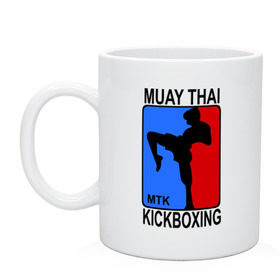 Кружка с принтом Muay Thai Kickboxing в Петрозаводске, керамика | объем — 330 мл, диаметр — 80 мм. Принт наносится на бока кружки, можно сделать два разных изображения | кикбоксинг | муай тай