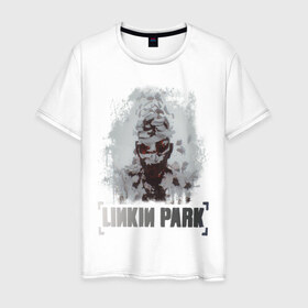 Мужская футболка хлопок с принтом Linkin Park в Петрозаводске, 100% хлопок | прямой крой, круглый вырез горловины, длина до линии бедер, слегка спущенное плечо. | linkin | linkin park | park | линкин парк