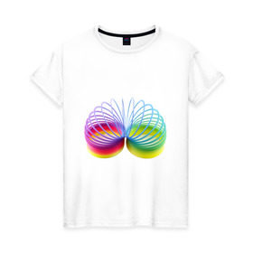 Женская футболка хлопок с принтом андамания в Петрозаводске, 100% хлопок | прямой крой, круглый вырез горловины, длина до линии бедер, слегка спущенное плечо | 90 | андамания | игрушки | ностальгия