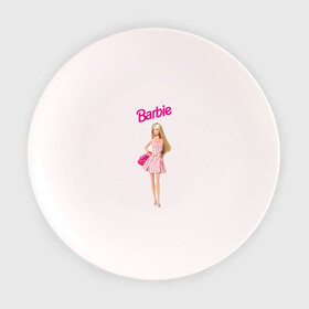 Тарелка 3D с принтом Барби на прогулке в Петрозаводске, фарфор | диаметр - 210 мм
диаметр для нанесения принта - 120 мм | Тематика изображения на принте: 90 | 90 е | barbie | барби | ностальгия