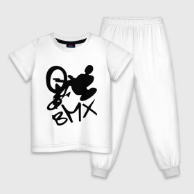 Детская пижама хлопок с принтом BMX в Петрозаводске, 100% хлопок |  брюки и футболка прямого кроя, без карманов, на брюках мягкая резинка на поясе и по низу штанин
 | bmx | extreme | бмх | экстрим