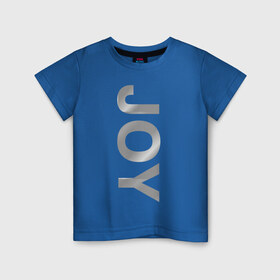 Детская футболка хлопок с принтом Joy metal в Петрозаводске, 100% хлопок | круглый вырез горловины, полуприлегающий силуэт, длина до линии бедер | автобренды | автомобильные | джой | машина | тачка
