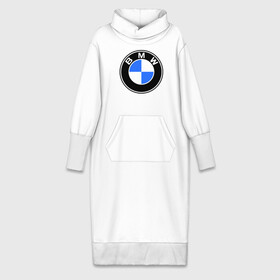 Платье удлиненное хлопок с принтом Logo BMW в Петрозаводске,  |  | автобренды | автомобильные | бмв | лого | машина | тачка