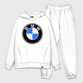 Мужской костюм хлопок OVERSIZE с принтом Logo BMW в Петрозаводске,  |  | автобренды | автомобильные | бмв | лого | машина | тачка